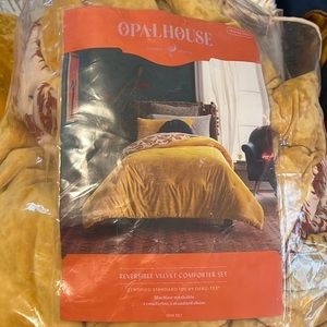 Reversible Velvet Comforter Set